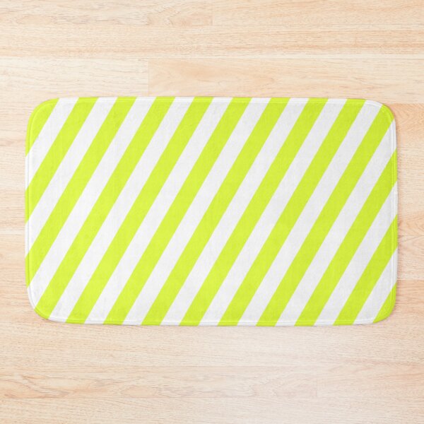 Item preview, Bright Green and White Diagonal Stripes designed and sold by Ludovic Geusa.