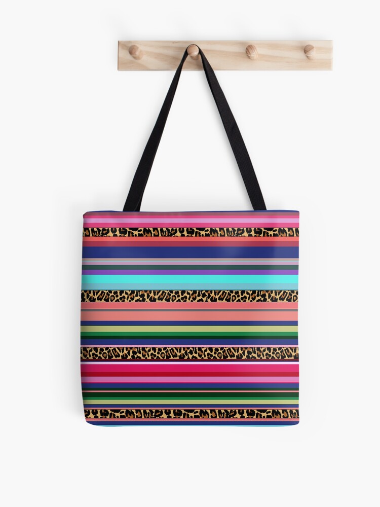 Leopard serape clearance tote