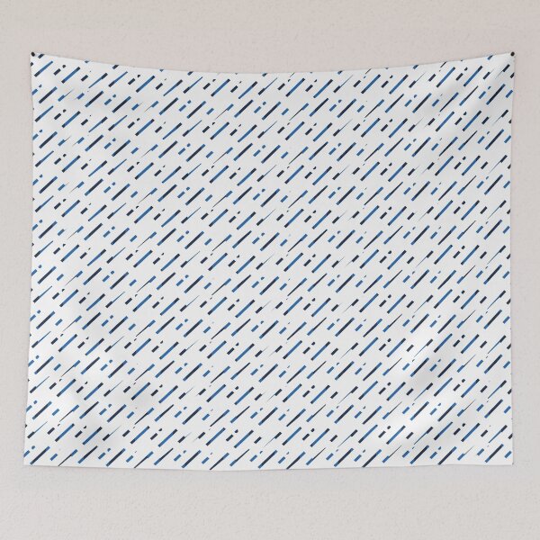 Item preview, Navy Blue shades and White Striped designed and sold by ArtHanbal.