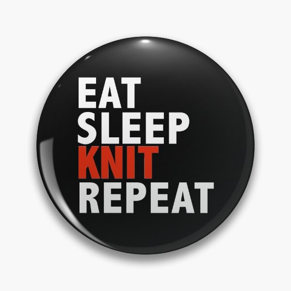 Item preview, Eat Sleep Knit Repeat Knitters Knitting Yarn designed and sold by losttribe.