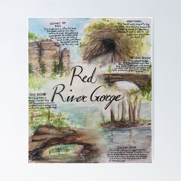 Item preview, Red River Gorge Natural Attractions Painting designed and sold by Ingrid Miller.