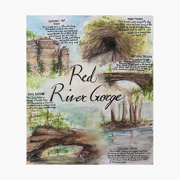 Red River Gorge Natural Attractions Painting Photographic Print