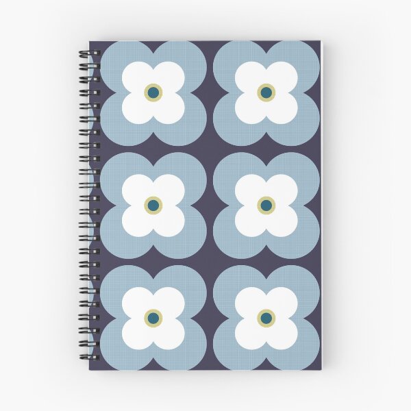 Item preview, Mod Blossoms - Navy and French Blue designed and sold by Daisy Beatrice.
