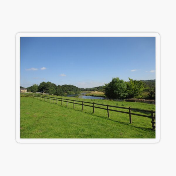 Merch #90 -- Stream Beyond The Fenced Field (Hadrian's Wall) Transparent Sticker