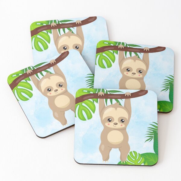 Item preview, Cute Hanging Baby Sloth designed and sold by WildHoneyDesign.
