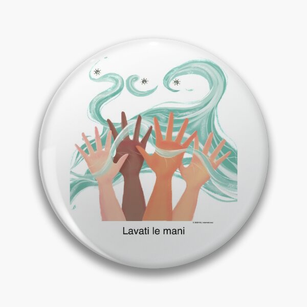 Item preview, (Italian) #WashYourHands  designed and sold by ConnectwithArt.