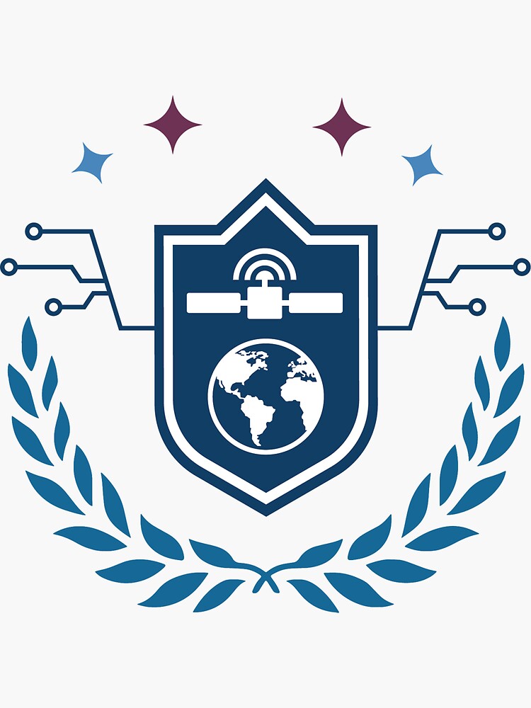 Thumbnail 3 of 3, Sticker, Space & Cyber security Project Group designed and sold by SGAC-Shop.