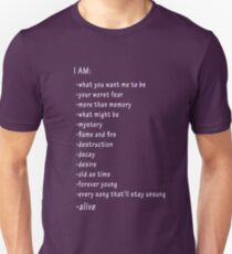 I'm Alive Checklist Unisex T-Shirt