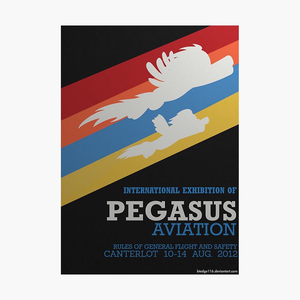 Pegasus Aviation Exhibition Poster By Randall116 Redbubble