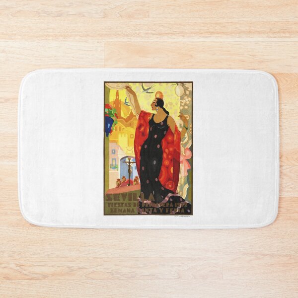 Item preview, 1932 Spain Seville April Fair Travel Poster designed and sold by retrographics.