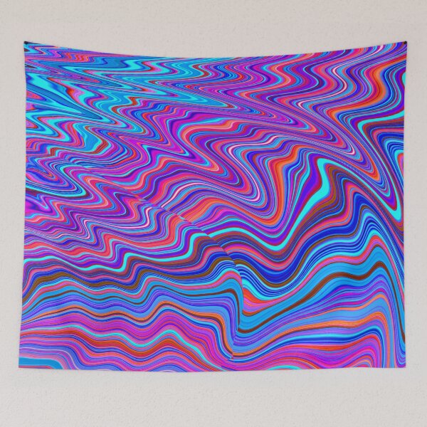Item preview, Color Waves Tapestry designed and sold by noxcherries.