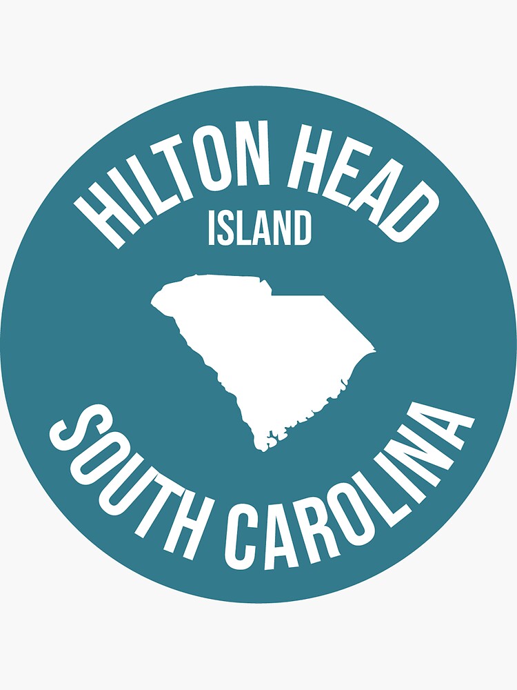 "Hilton Head, SC" Sticker for Sale by waves4 Redbubble