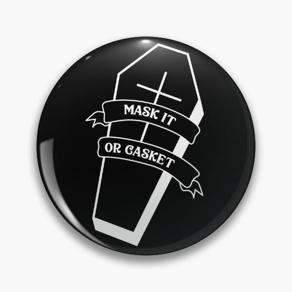 Item preview, mask it or casket white on black designed and sold by prismatic paper co.