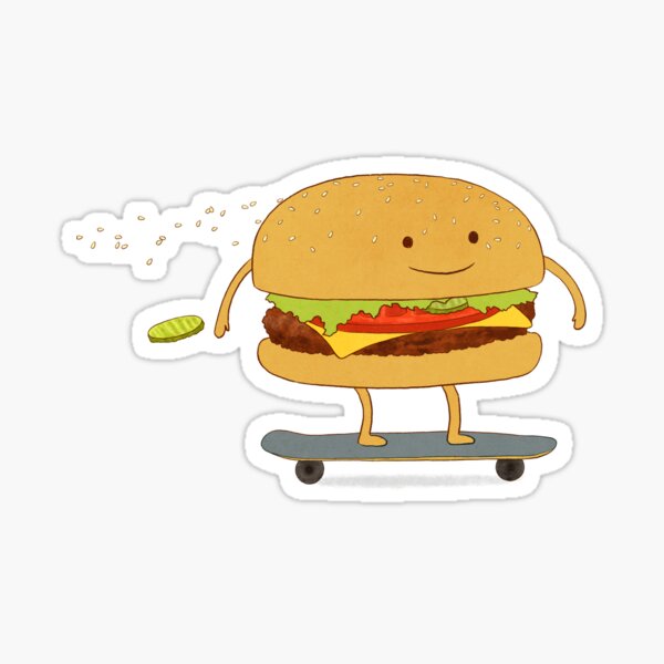 Cheeseburger Stickers Redbubble - mmm cheese burger roblox 3 youtube