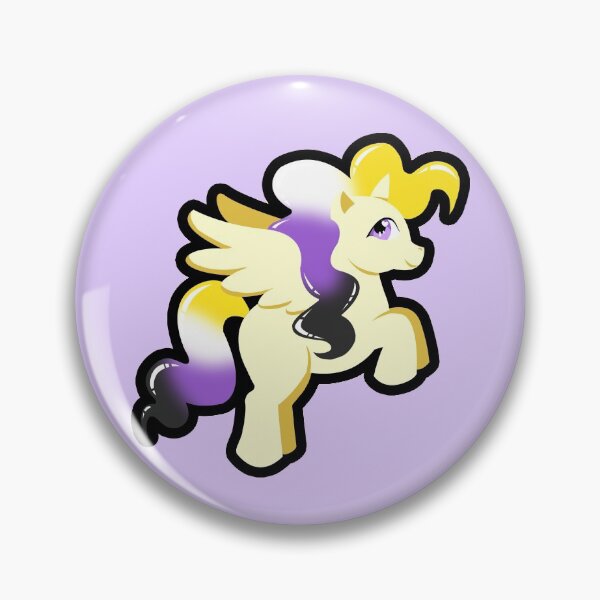 Item preview, Nonbinary Pride Pegasus designed and sold by TheGreys.