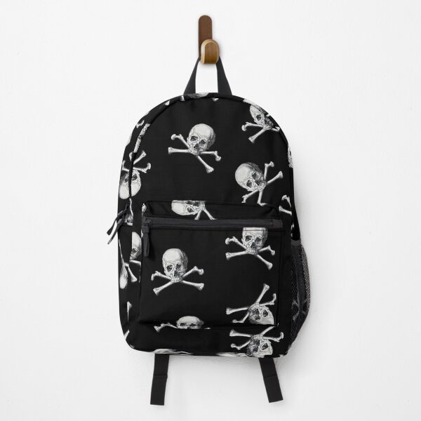 Item preview, Vintage Pirate Skulls on Black designed and sold by Nola Lee Kelsey.