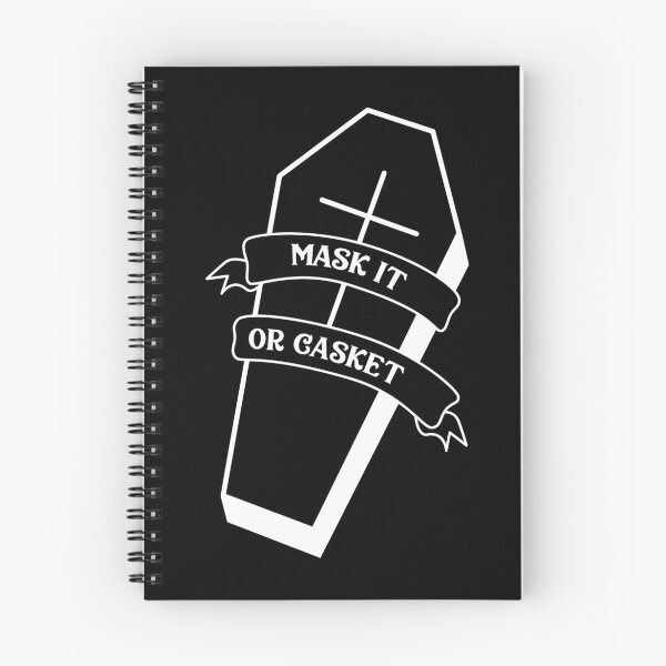 Item preview, mask it or casket white on black designed and sold by prismatic paper co.