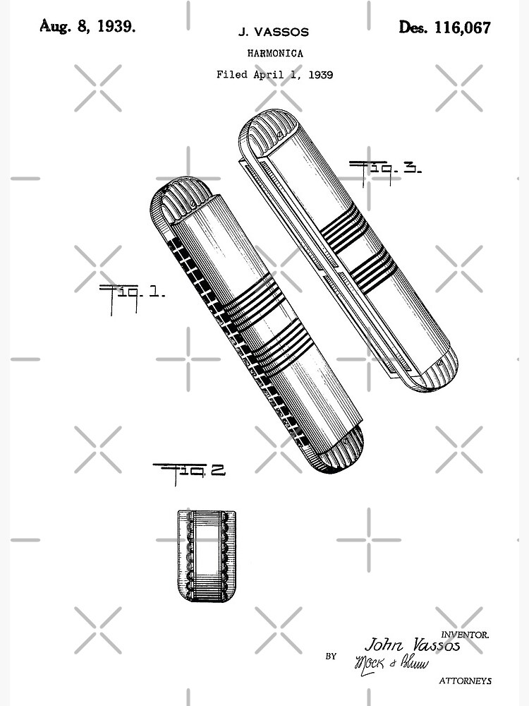 harmonica line drawing