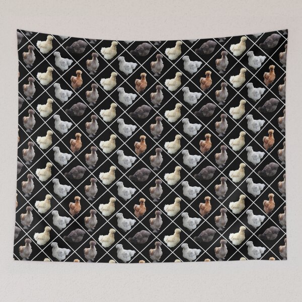 Item preview, Silkie Bantams on Black Diamonds designed and sold by StandoutSilkies.
