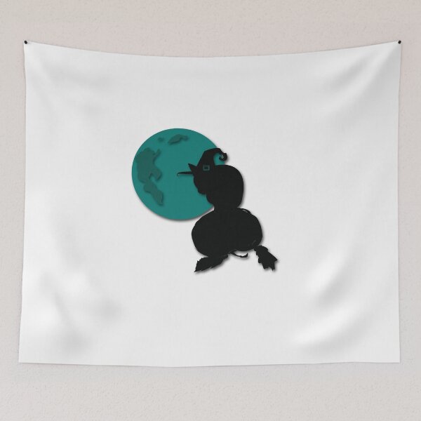 Item preview, Witches Familiar -Black Cat Silhouette designed and sold by colormetabby.