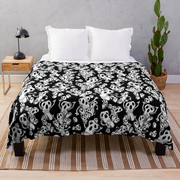 Risotto Nero Metallic Pattern Throw Blanket