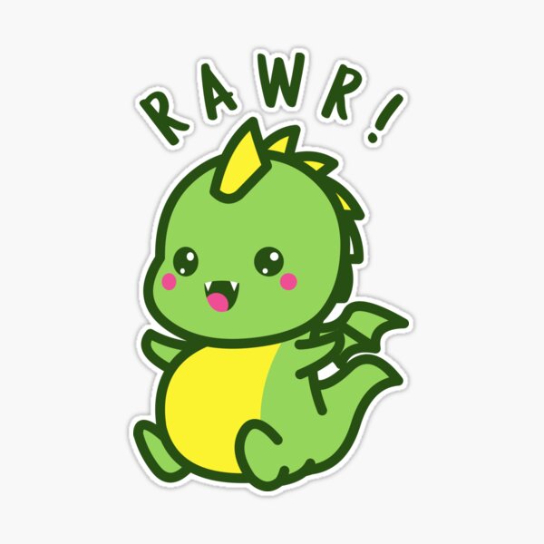 Kawaii Cute Tumblr Rawr Dinosaur Art Cartoonfreetoedit - Kawaii