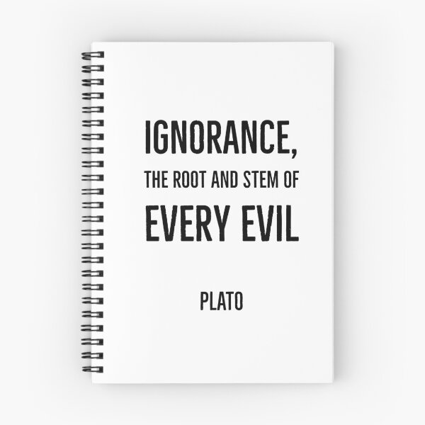 Item preview, Ignorance, the root and stem of every evil - Plato - Greek Philosopher quote designed and sold by Inspirationmotivation.