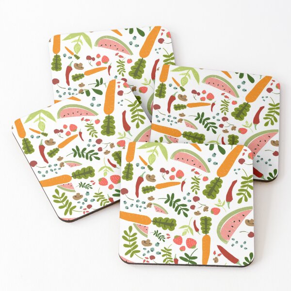 Item preview, Fresh fruit and veg pattern  designed and sold by ICOAHEnding.