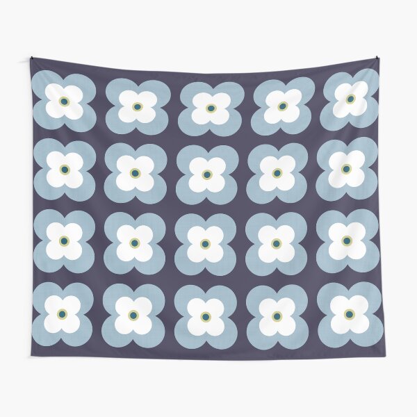 Item preview, Mod Blossoms - Navy and French Blue designed and sold by Daisy Beatrice.