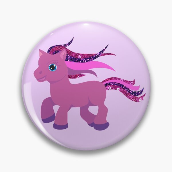 Item preview, glitter print purple pony designed and sold by Gossip Rag.