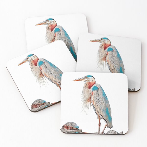 Item preview, Heron with Turtles designed and sold by Marlene Watson-Hall.