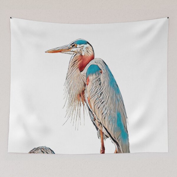 Item preview, Heron with Turtles designed and sold by Marlene Watson-Hall.