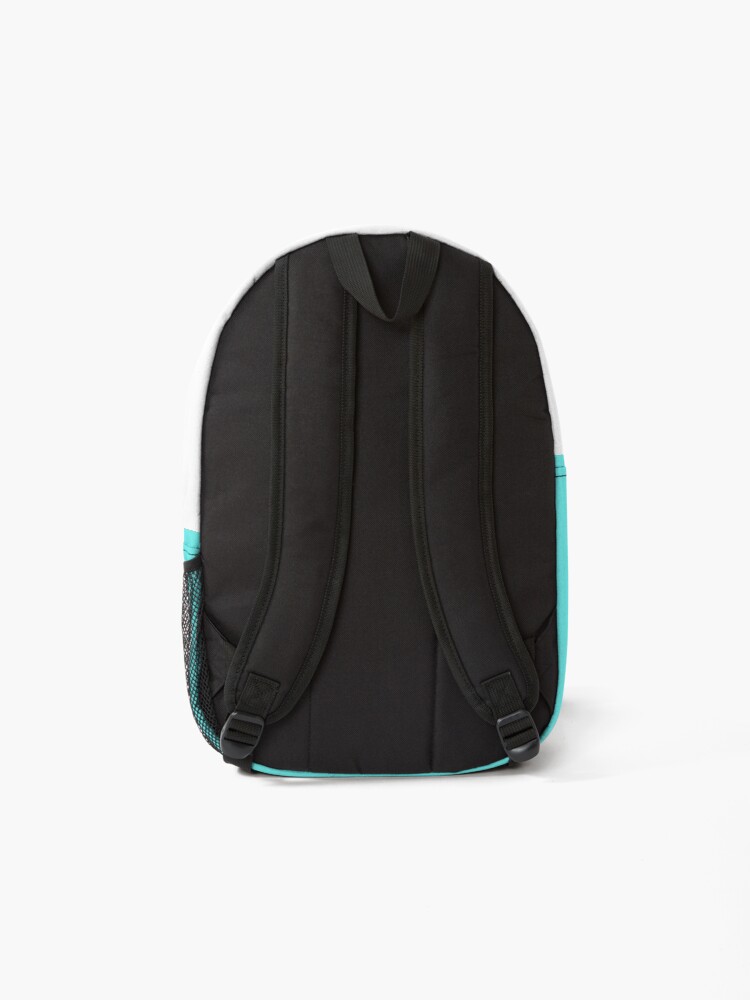 Alternate view of Happy Little Face - Aqua Backpack