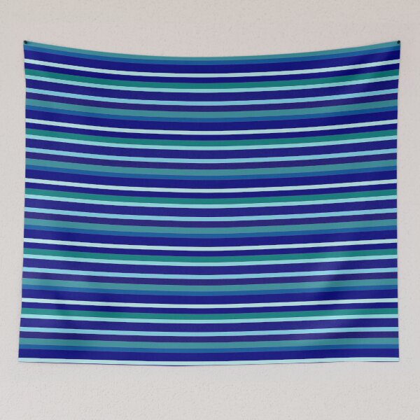 Item preview, Green blue striped designed and sold by Abstractlara.