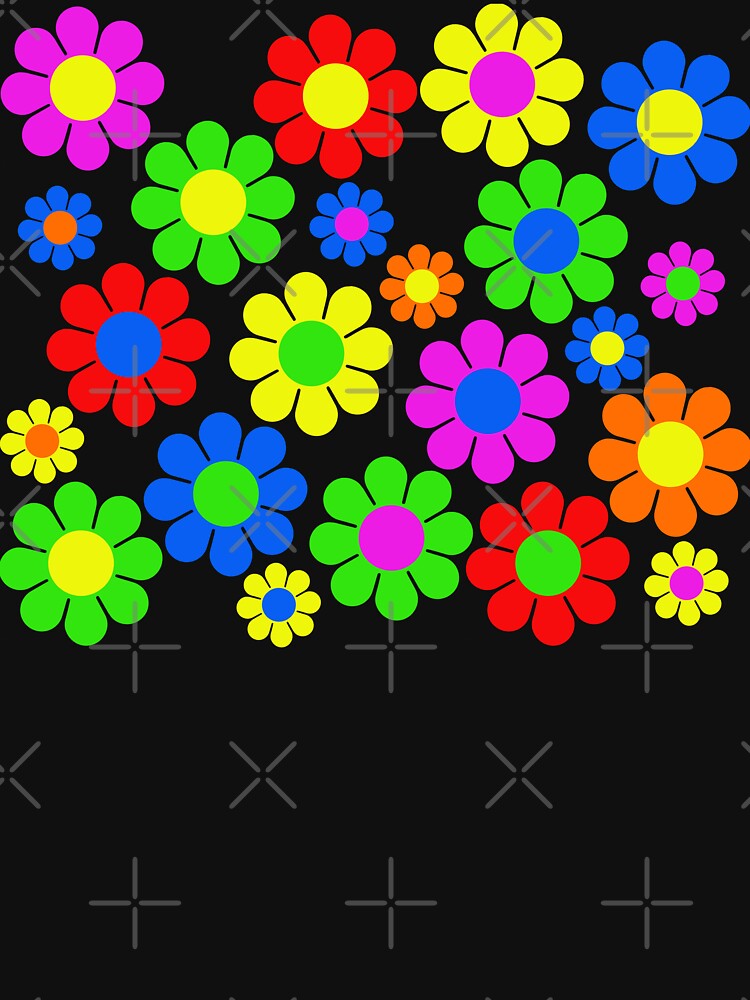 Hippy Flower Daisy Spring Pattern by hilda74
