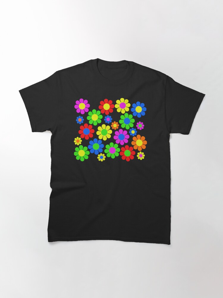Alternate view of Hippy Flower Daisy Spring Pattern Classic T-Shirt