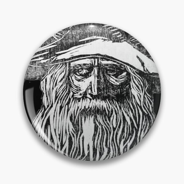 Item preview, Odin - Woodblock Print - Black designed and sold by CleaViolet.