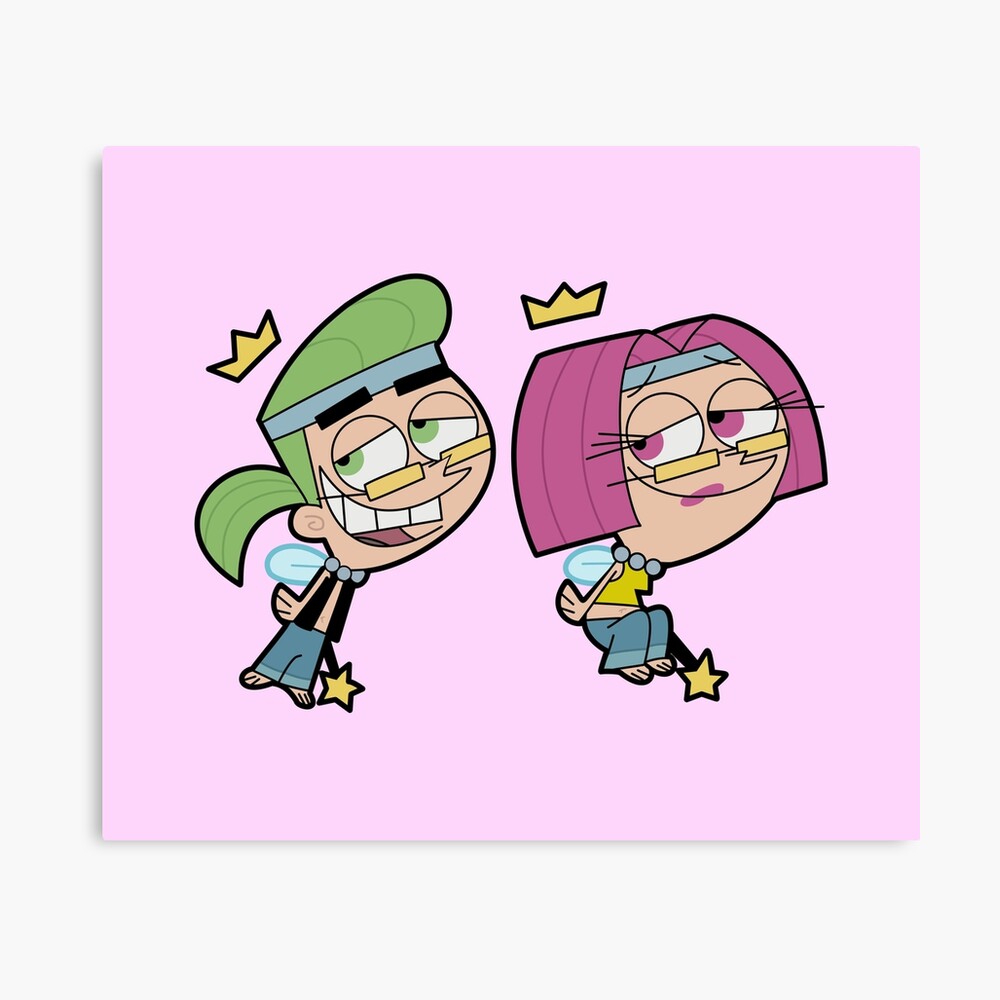 Póster for Sale con la obra «Hippie Cosmo y Wanda» de 90sOE | Redbubble