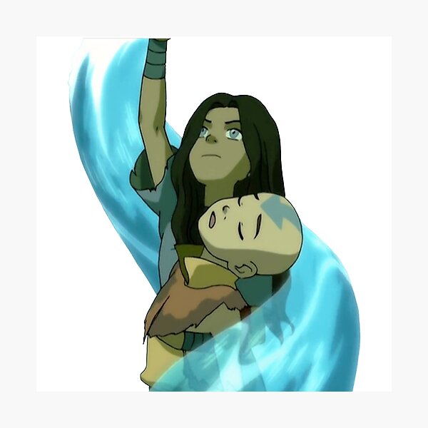 Katara Carries Aang Out Of Catacombs Avatar Photographic Print For Sale By Blueeyes374 Redbubble
