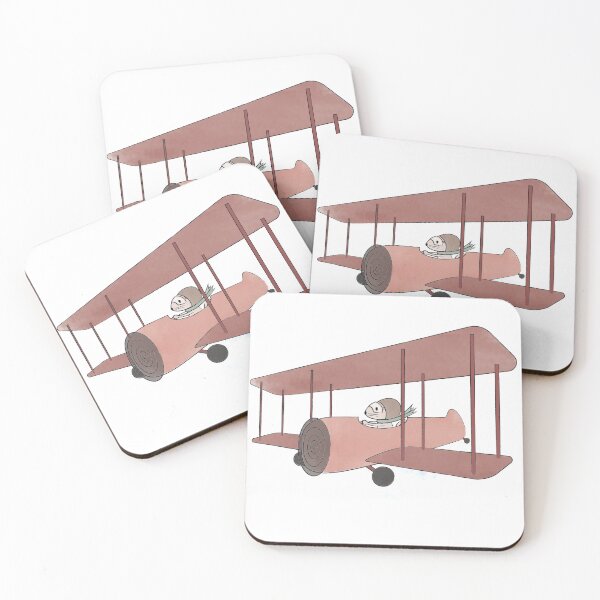 Item preview, Adventurous mouse in biplane designed and sold by Blue Chipmunk Design.