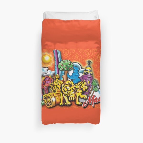 Madrid Oso Orange Citrus famoso diseño Lovely Day Funda nórdica