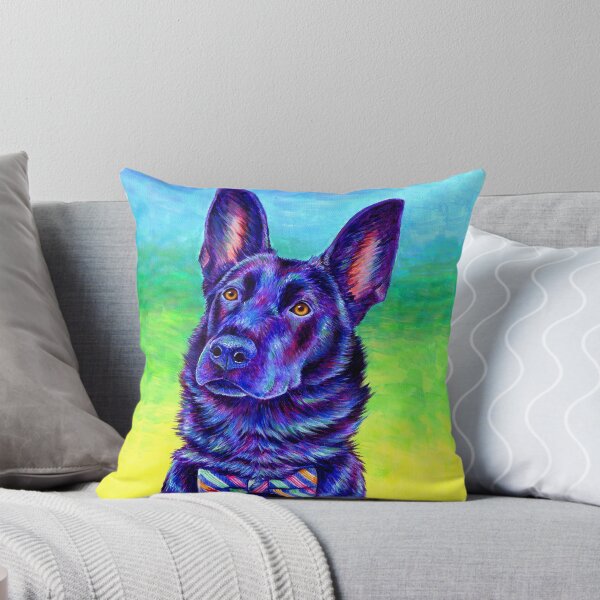 Item preview, Colorful Black German Shepherd Dog designed and sold by Rebecca Wang.