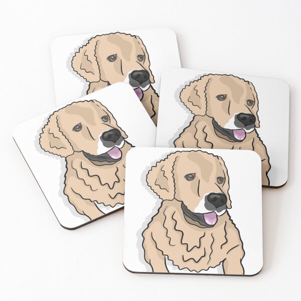 Item preview, Golden Retriever Cartoon Portrait designed and sold by Caitlin Godwin.