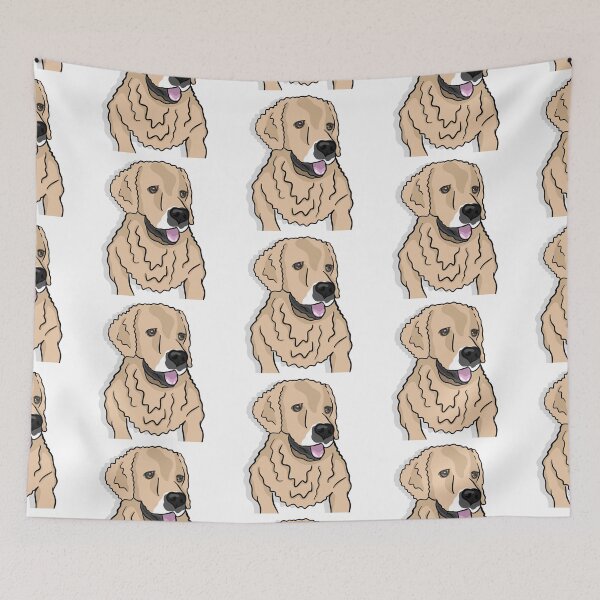 Item preview, Golden Retriever Cartoon Portrait designed and sold by Caitlin Godwin.