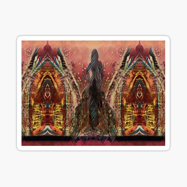 Still I Stand Between the Shrines Sticker