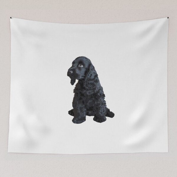 Item preview, English Cocker Spaniel Cute Black Puppy Dog designed and sold by Elarex.