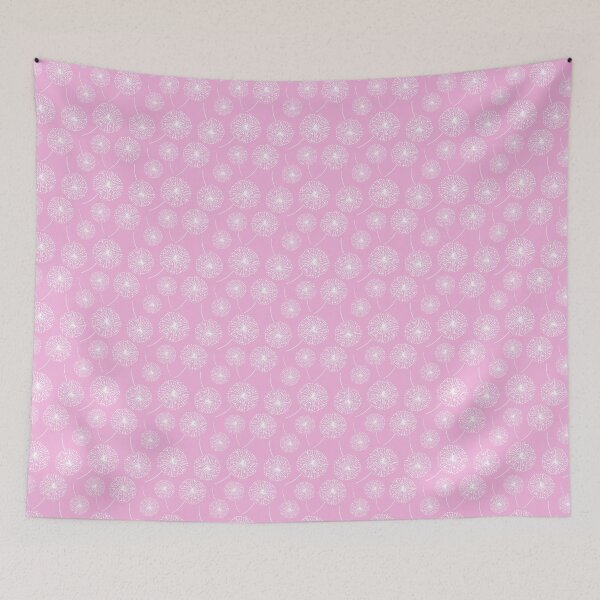 Item preview, Dandelion clocks on pink designed and sold by LittleBettyMakes.