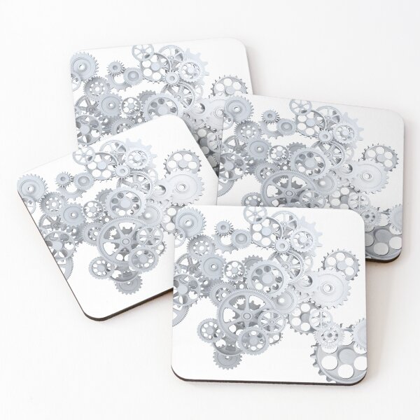 Item preview, 3D White Gears designed and sold by DrakeDuck.