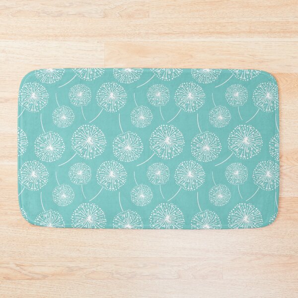Item preview, Dandelion clocks on turquoise designed and sold by LittleBettyMakes.
