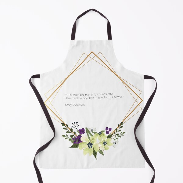 Item preview, In This Short Life That Lasts An Hour - Geometric Floral Emily Dickinson Print designed and sold by RecklessRosey.
